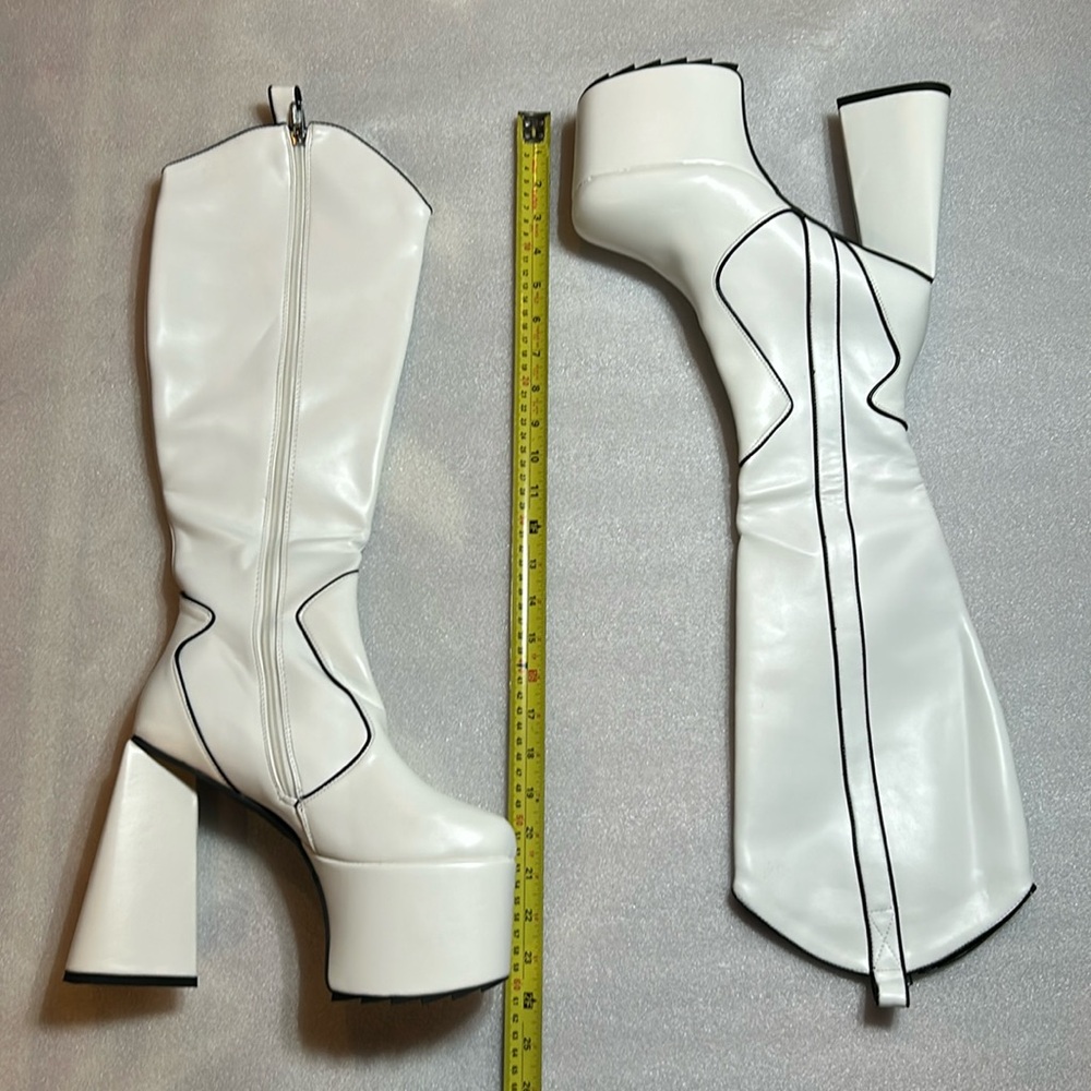 Lamoda “Keep It Up” Cowgirl Platform GoGo Boots size 10 NIB